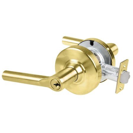 Schlage Grade 2 Office Cylindrical Lock with Field Selectable Vandlgard, Broadway Lever, Conventional Cylind ALX50P BRW 606